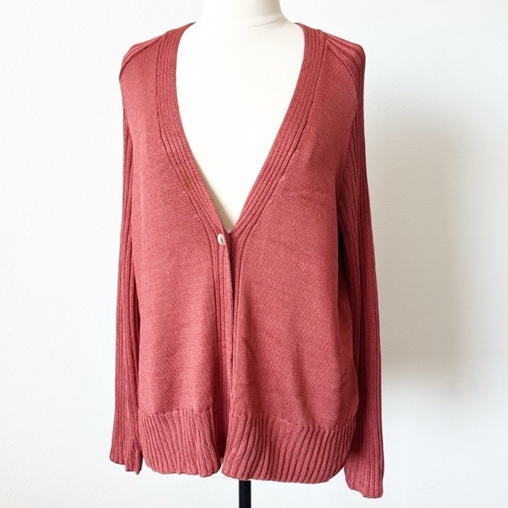 Women's Rust Sweater cardigan